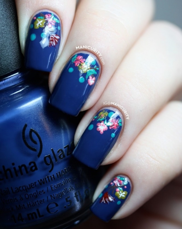 碎花美甲,东莞彩妆造型资讯