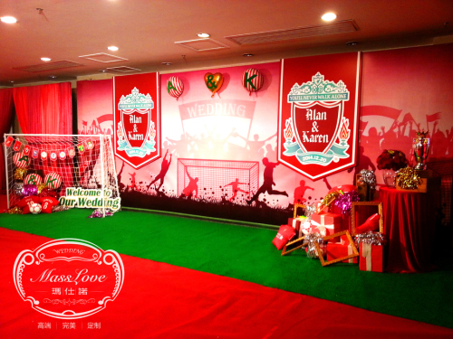 疯狂足球迷!利物浦主题婚礼